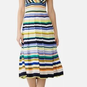 Milly of New York Vibrant Striped Midi Dress